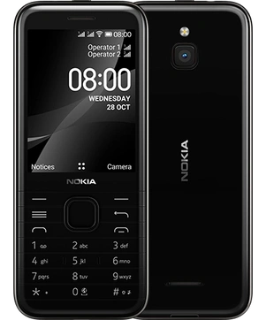 Nokia 8000 4G Single-SIM onyx black