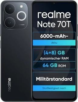 Realme Note 70T 64GB Obsidian Black