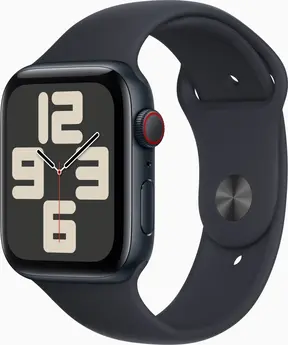 Apple Watch SE (2022) (GPS + cellular) 44mm midnight with sport wristlet S/M midnight