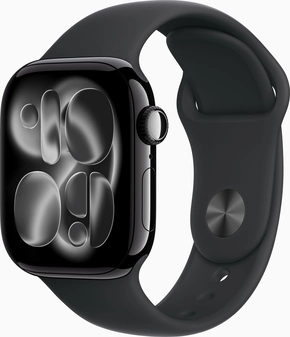 Apple Watch Series 11 (GPS + cellular) 42mm aluminium diamond black with sport wristlet M/L black
