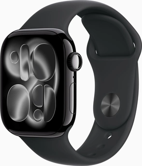 Apple Watch Series 11 (GPS) 42mm aluminium diamond black with sport wristlet S/M black