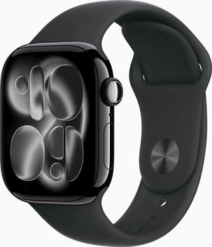 Apple Watch Series 11 (GPS + cellular) 42mm aluminium diamond black with sport wristlet S/M black