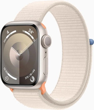 Apple Watch Series 9 (GPS) 41mm aluminium Polarstern with Sports Loop Polarstern