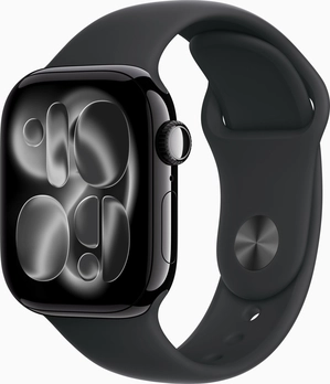 Apple Watch Series 11 (GPS) 42mm aluminium diamond black with sport wristlet M/L black