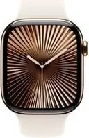 Apple Watch Series 10 (GPS + cellular) 46mm Titan gold with sport wristlet S/M Polarstern