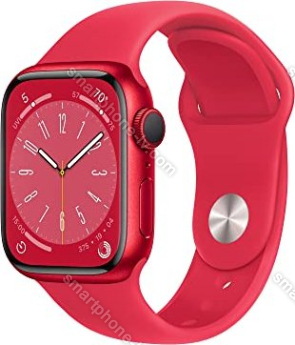 Apple Watch Series 8 (GPS) 41mm aluminium (PRODUCT)RED with sport wristlet (PRODUCT)RED 