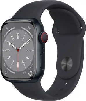 Apple Watch Series 8 (GPS + cellular) 41mm aluminium midnight with sport wristlet midnight
