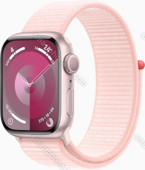 Apple Watch Series 9 (GPS) 41mm aluminium rose red with Sports Loop light pink 
