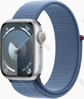 Apple Watch Series 9 (GPS) 41mm aluminium silver with Sports Loop winterblau 