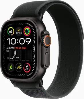 Apple Watch Ultra 2 black with Trail Loop M/L black