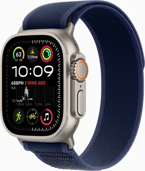 Apple Watch Ultra 2 nature with Trail Loop M/L blue