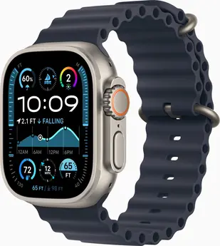 Apple Watch Ultra 2 nature with Ocean Wristlet Marine