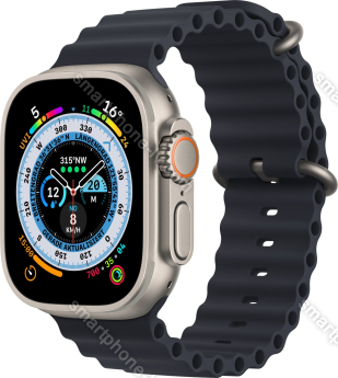 Apple Watch Ultra with Ocean Wristlet midnight 
