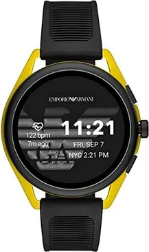 Emporio Armani Connected Smartwatch 3 with Plastic bracelet black/yellow