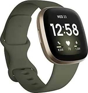 Fitbit Versa 3 activity tracker olive/aluminium softgold