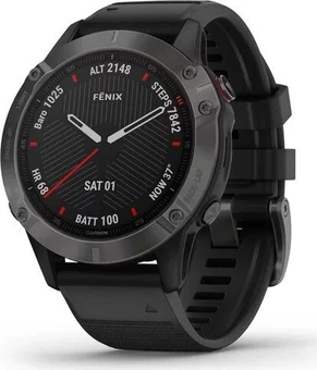 Garmin Fenix 6 Sapphire carbon grey dlc/black