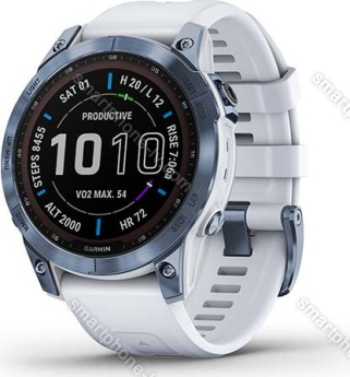 Garmin Fenix 7 Sapphire solar blue dlc titan/whitestone 