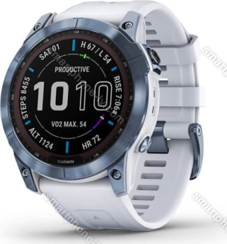 Garmin Fenix 7X Sapphire solar blue dlc titan/whitestone 