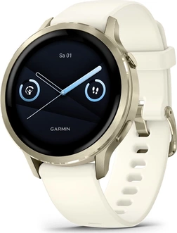 Garmin Venu 4S lunar gold/bone