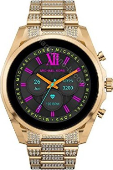 Michael Kors Smartwatch Gen 6 Bradshaw Pavé gold with link bracelet gold 