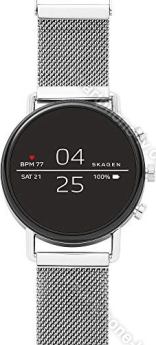 Skagen Connected Falster 2 silver with Milanaise-Wristlet silver 