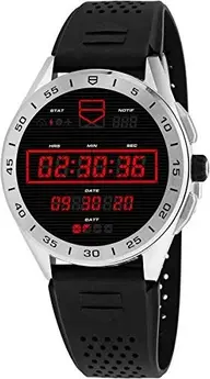 TAG Heuer Connected 3 stainless steel silver with rubber bracelet black