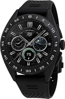 TAG Heuer Connected Calibre E4 45mm black with rubber bracelet black
