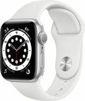 Apple Watch Series 6 (GPS) 40mm aluminium silver with sport wristlet white