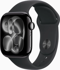 Apple Watch Series 11 (GPS) 42mm aluminium diamond black with sport wristlet M/L black