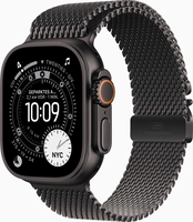 Apple Watch Ultra 3 black with Milainaise-Wristlet Large black
