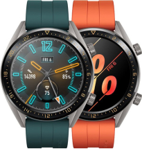 Huawei Watch GT Active grey with silicone bracelet green 