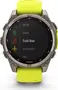 Garmin Fenix 8 47mm Sapphire solar titanium/amp yellow-graphite