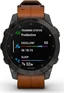 Garmin epix 2 Sapphire black titanium/chestnut leather