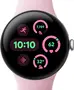 Google pixel Watch 3 (LTE) 41mm polished Silver with sport wristlet Rose quartz