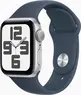 Apple Watch SE (2022) (GPS) 40mm silver with sport wristlet M/L sturmblau
