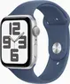 Apple Watch SE (2022) (GPS) 44mm silver with sport wristlet S/M Denim