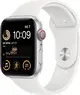 Apple Watch SE (2022) (GPS + cellular) 40mm silver with sport wristlet white