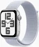 Apple Watch SE (2022) (GPS) 44mm silver with Sports Loop blue cloud