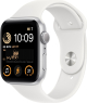 Apple Watch SE 2022 (GPS) 44mm silver with sport wristlet white