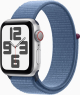 Apple Watch SE 2022 (GPS + cellular) 40mm silver with Sports Loop winterblau
