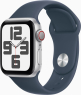Apple Watch SE 2022 (GPS + cellular) 40mm silver with sport wristlet M/L sturmblau