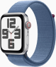 Apple Watch SE 2022 (GPS + cellular) 44mm silver with Sports Loop winterblau