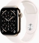 Apple Watch Series 11 (GPS + cellular) 42mm Titan gold with sport wristlet M/L blassrosa