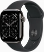 Apple Watch Series 11 (GPS + cellular) 42mm Titan slate with sport wristlet M/L black
