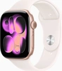 Apple Watch Series 11 (GPS) 46mm aluminium rose gold with sport wristlet S/M blassrosa