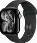 Apple Watch Series 11 (GPS) 42mm aluminium diamond black with sport wristlet S/M black
