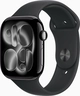 Apple Watch Series 11 (GPS + cellular) 46mm aluminium diamond black with sport wristlet M/L black