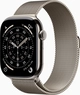 Apple Watch Series 11 (GPS + cellular) 46mm Titan natural with Milanaise-Wristlet M/L natural