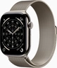 Apple Watch Series 11 (GPS + cellular) 46mm Titan natural with Milanaise-Wristlet S/M natural