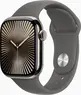 Apple Watch Series 10 (GPS + cellular) 42mm Titan nature with sport wristlet S/M stone grey